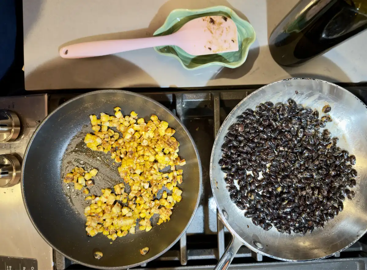 spiced corn and beans